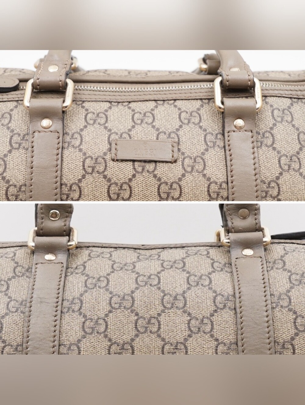 CI11 ❤️ Gucci GG Monogram Coated Canvas Boston - Picture 7 of 15